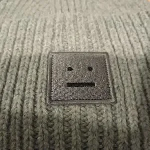 Gray Acne Studios Pansy Beanie - Brand New from Older Collection 0400016755589_LIGHTGREY?wid=  main image 2